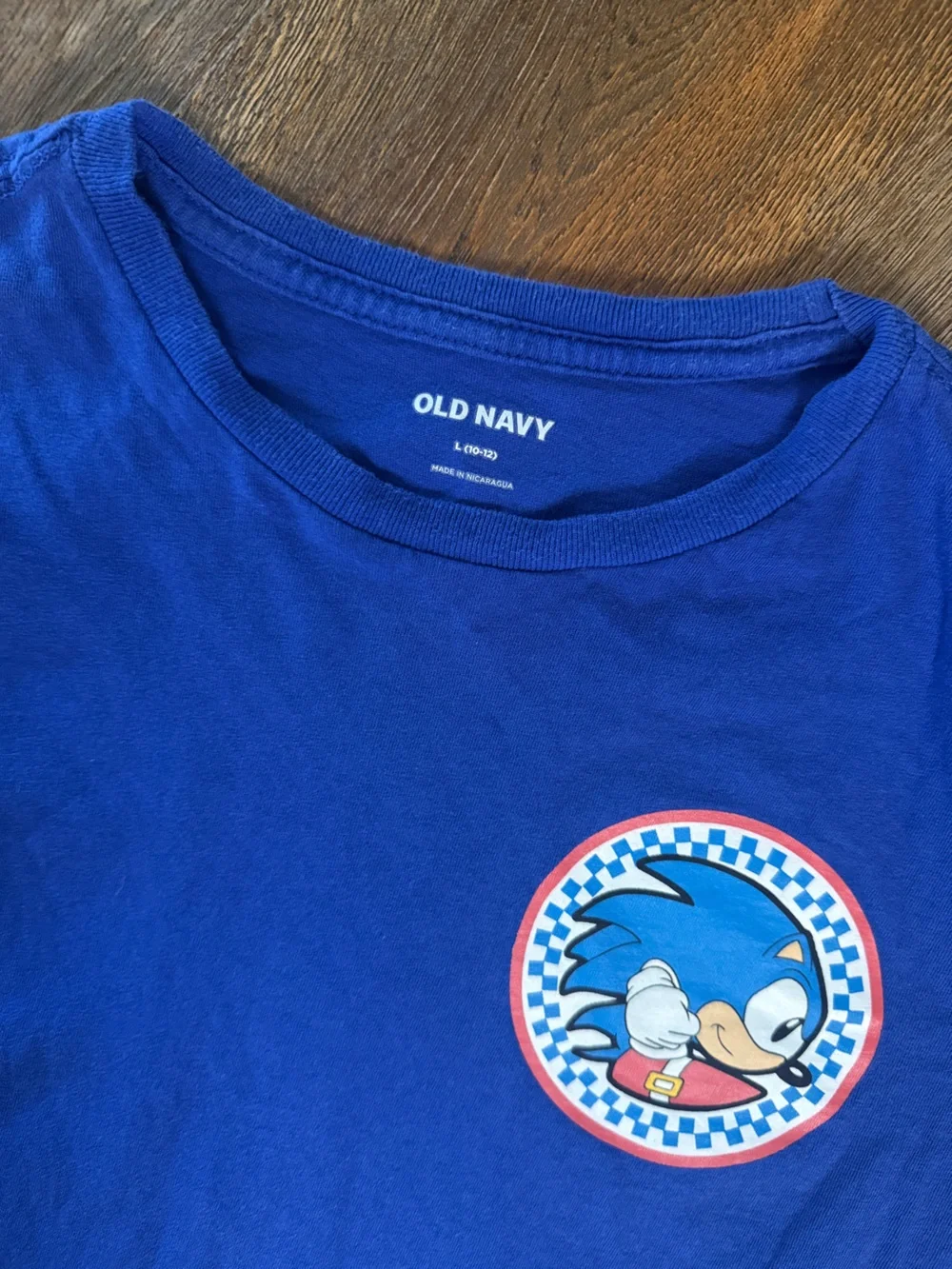 Boys Blue Sonic Graphic Long-Sleeve Tee